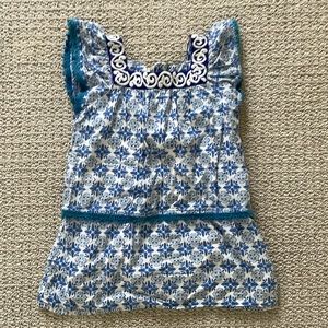 Roberta roller rabbit girls cotton block print tunic